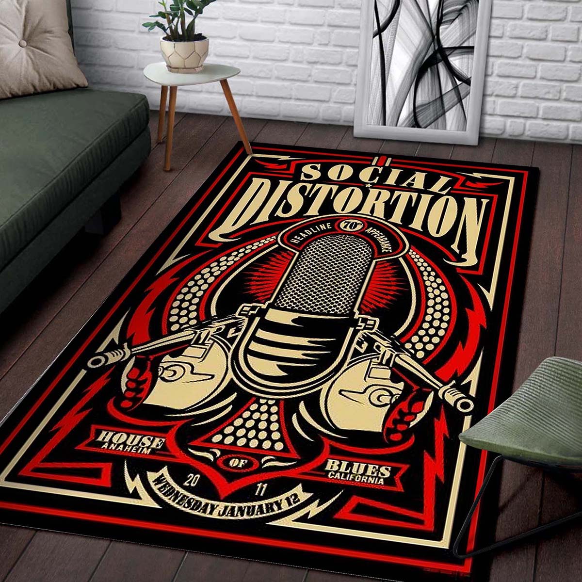 Tapis Social Distortion Band – Image 2