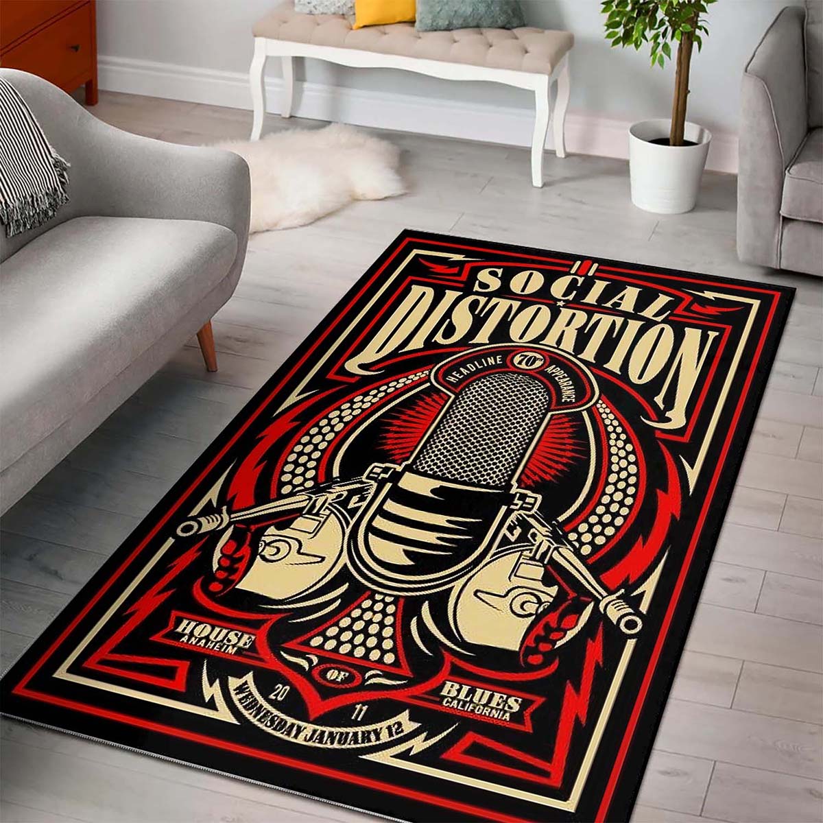 Tapis Social Distortion Band – Image 3