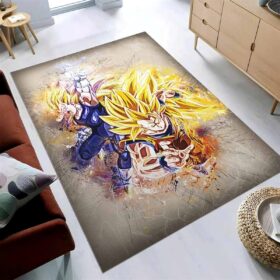 Tapis Son Goku Vs Cadic Vegeta Saiyans Dragon Ball Z