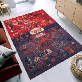 Tapis Stranger Things déco salon