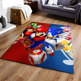 Tapis Super Mario & Sonic Nintendo-personnages