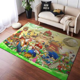 Tapis Super Mario Vs Crash Bandicoot
