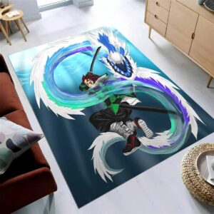 Tapis Tanjiro Water Breathing Dragon