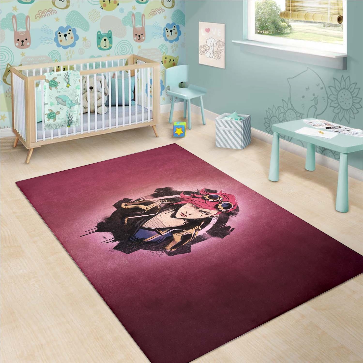 Tapis Vi Lol Graffiti Red
