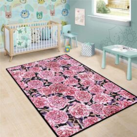 Tapis Vintage Pink Peony Floral