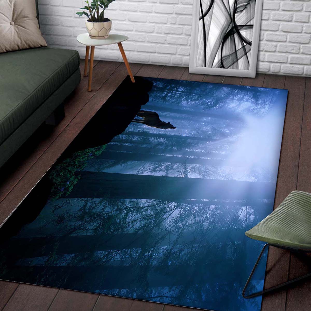 Tapis Wolf Screaming Hd – Image 2