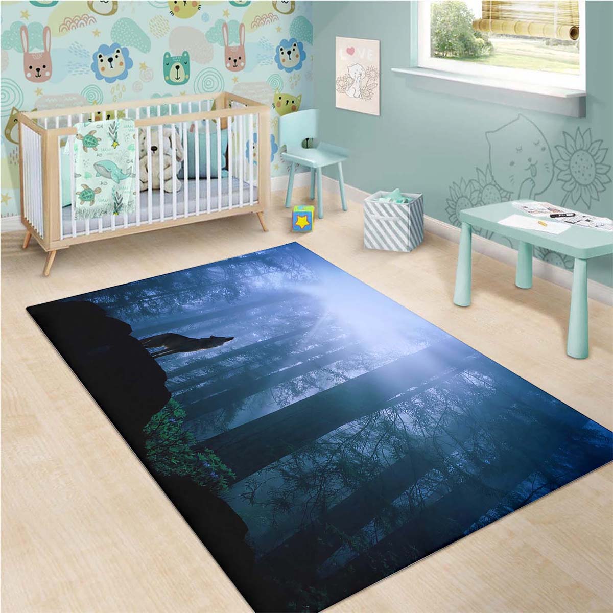 Tapis Wolf Screaming Hd – Image 3