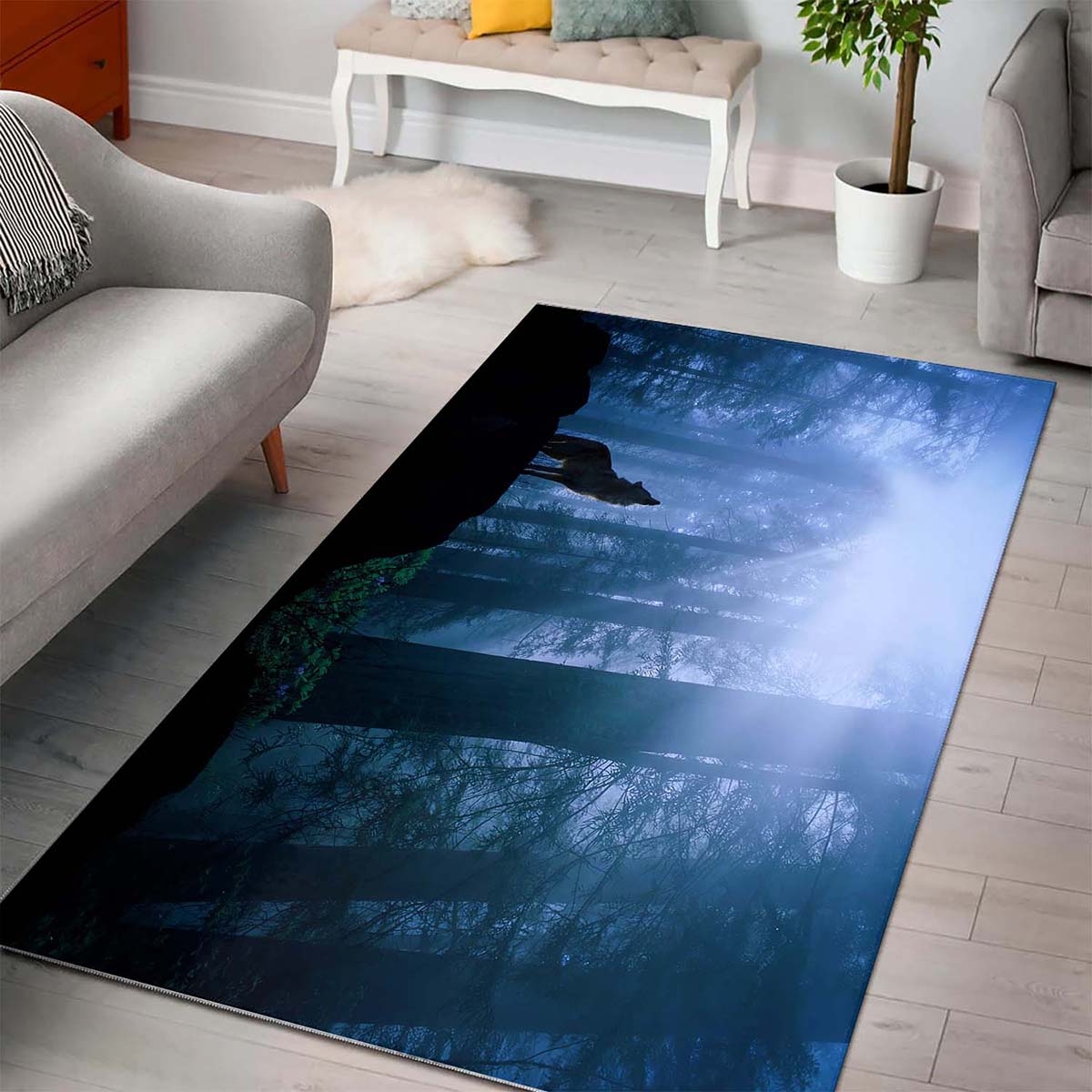 Tapis Wolf Screaming Hd
