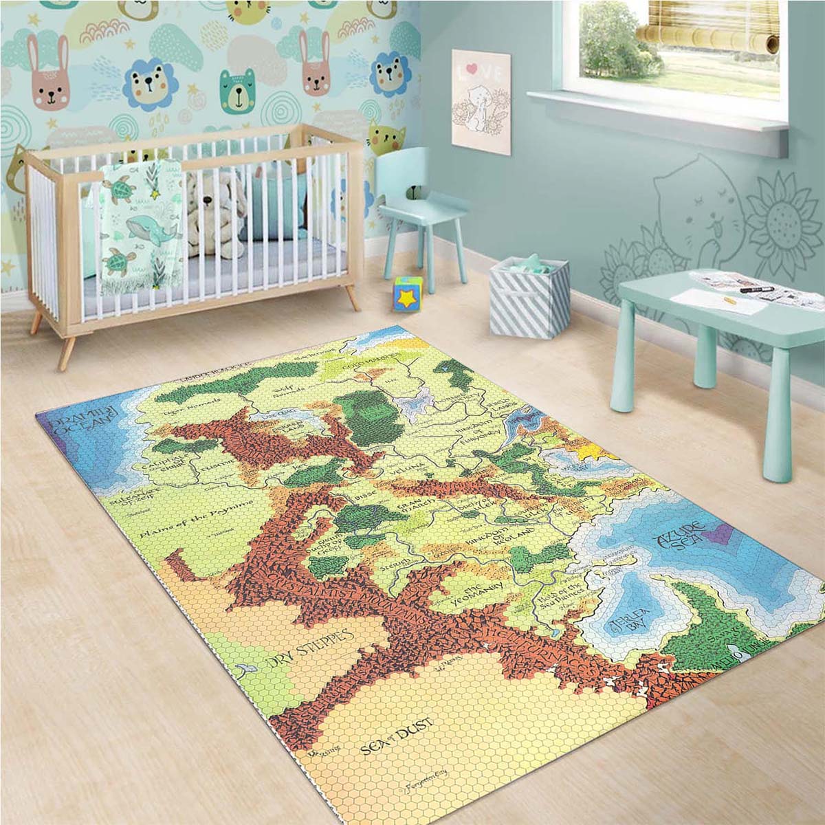 Tapis World Of Greyhawk Dungeons Dragons Map – Image 3