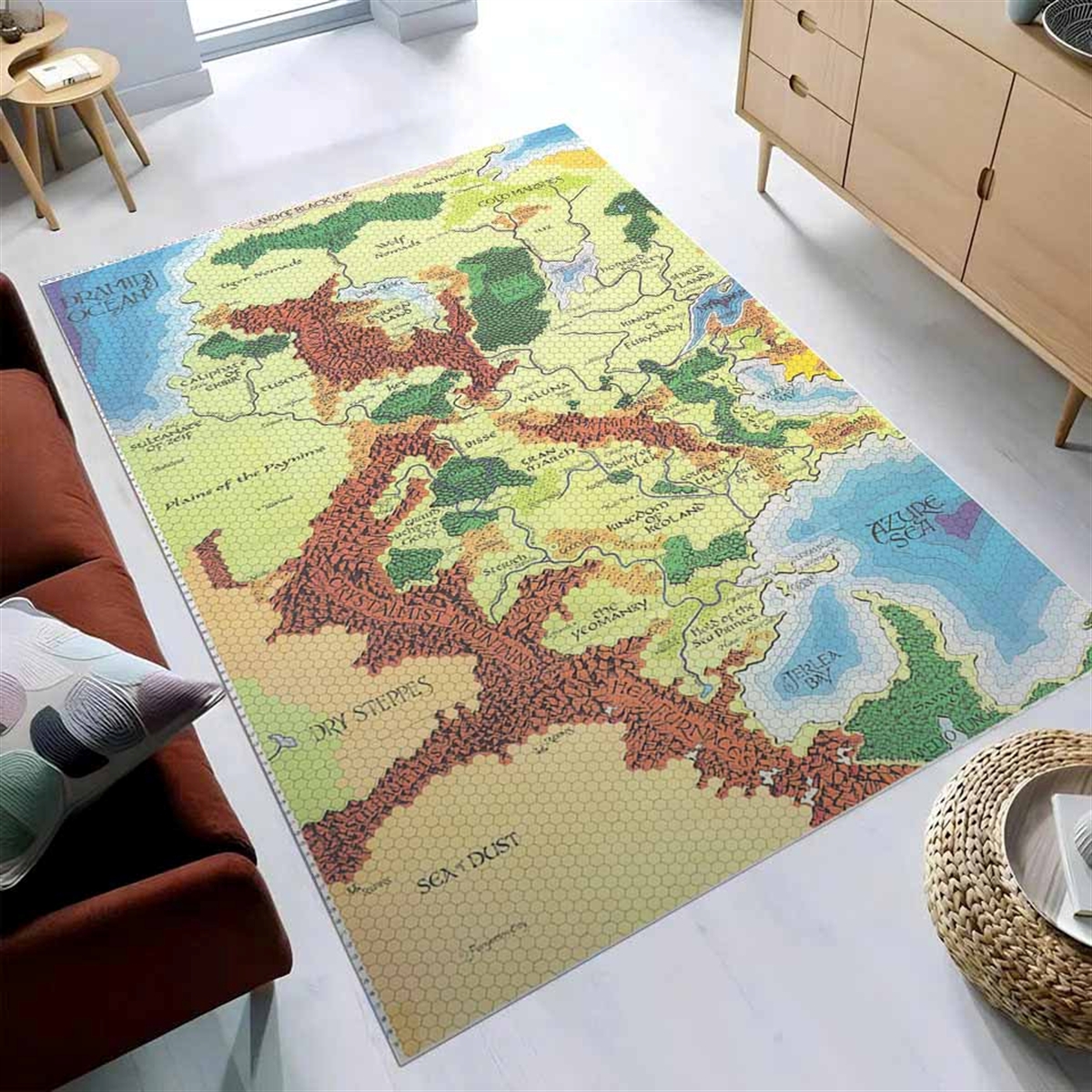 Tapis World Of Greyhawk Dungeons Dragons Map